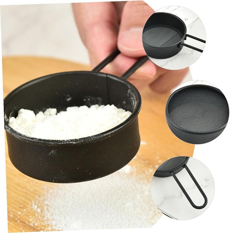 Stainless Steel Flour Sifter 2 Pack With Handle Fine Mesh Baking Tool For Sugar Salt - Image 5
